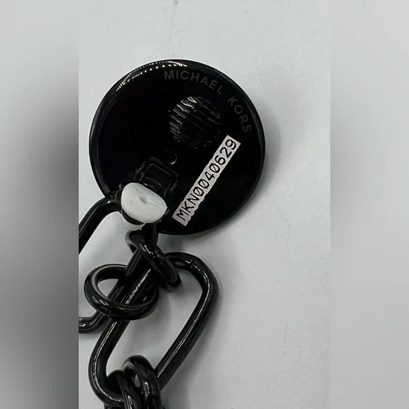 NEW MICHAEL KORS Black CLIP ON HANGING EARRINGS - Picture 2 of 6